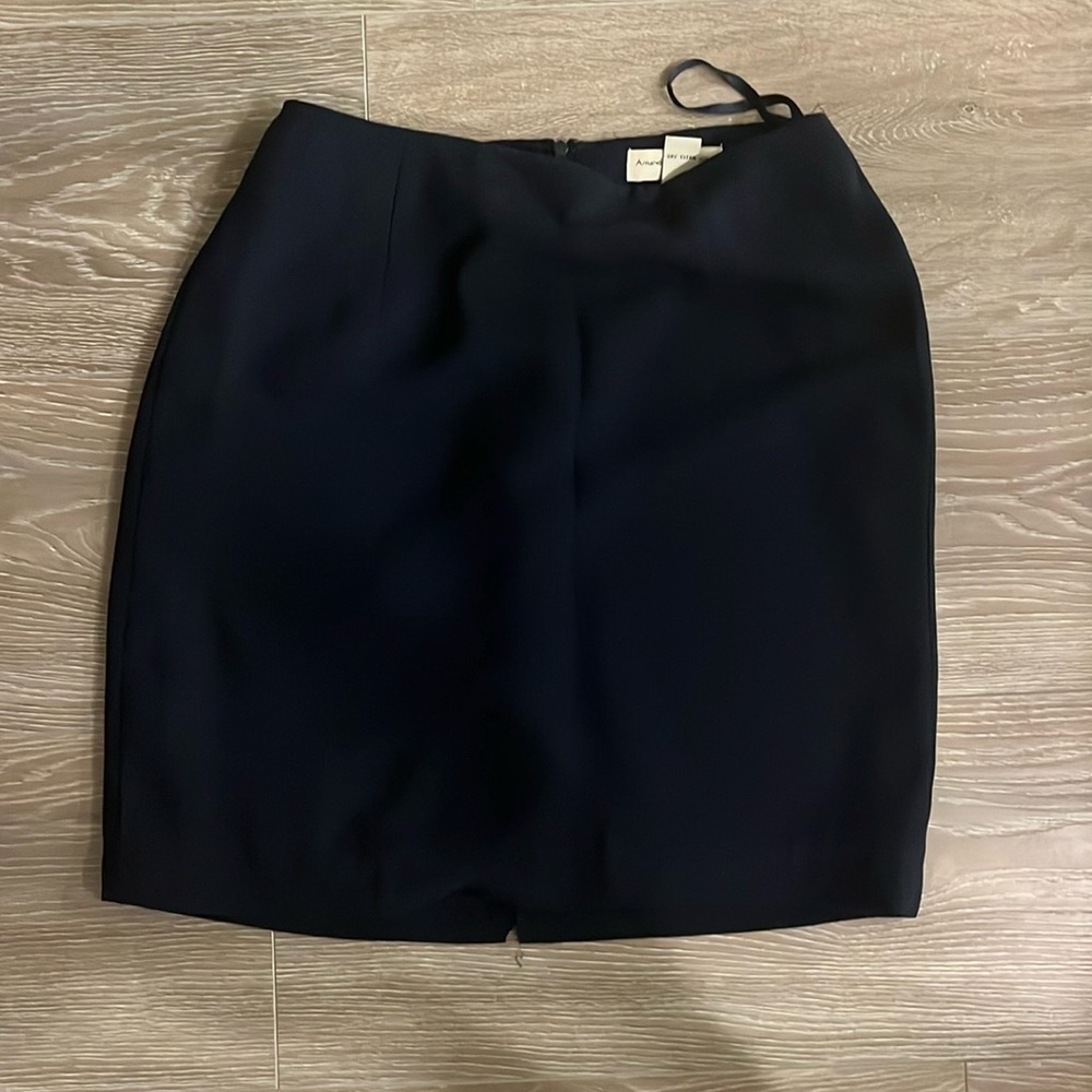Amanda Smith Navy Blue Pencil Skirt